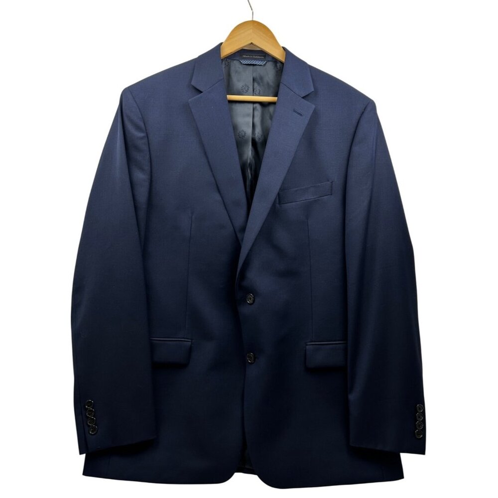 Lauren Ralph Lauren‎ Men’s Blazer 44L Navy Wool Blend Classic Fit Sport Coat
